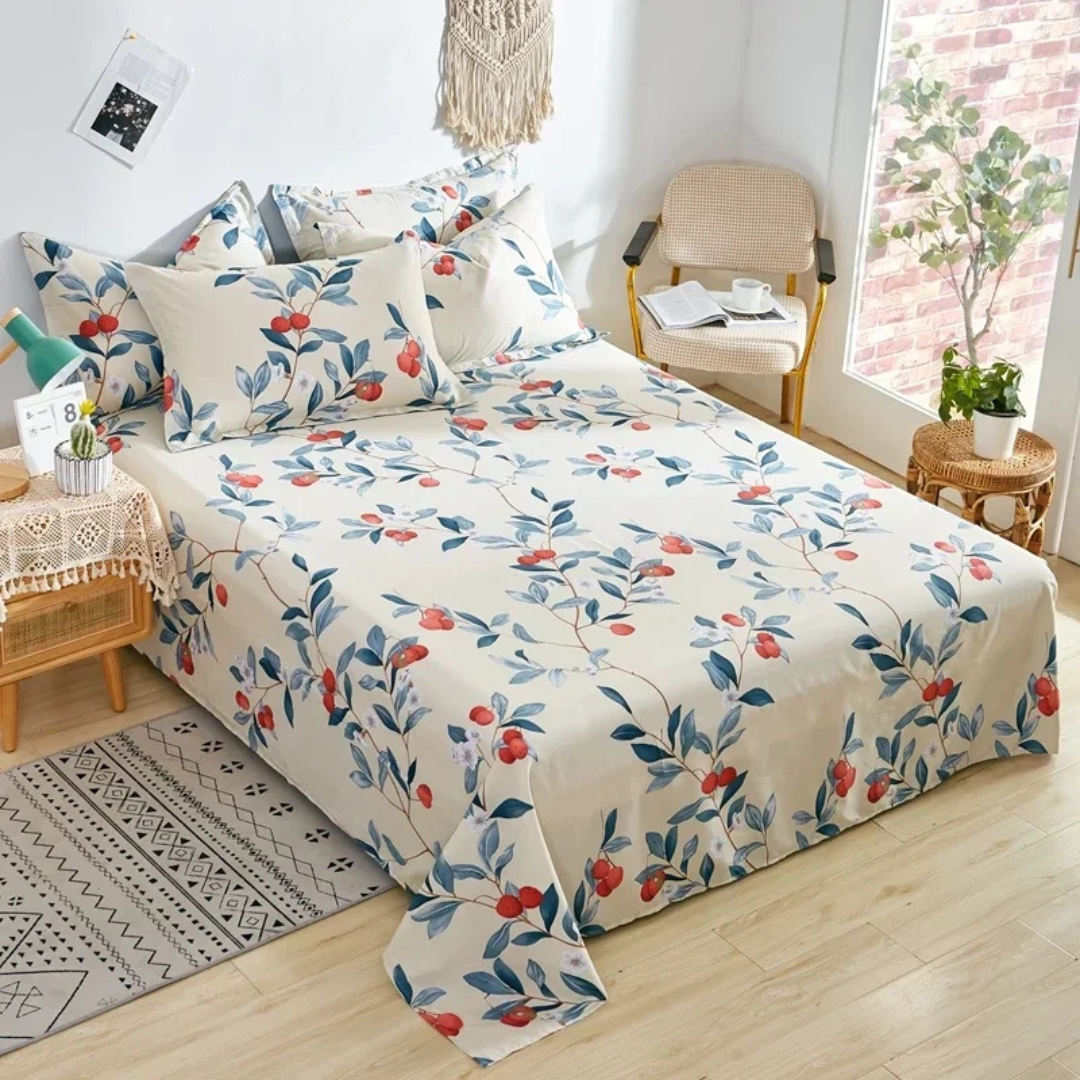 Skorter | Olira Cotton Bed Cover – Soft, Breathable Comfort