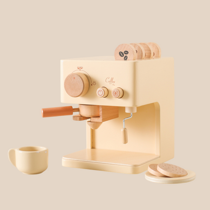 Skorter | Little Barista Wooden Coffee Machine – Educational Pretend Play Toy | for Kids Age 1+