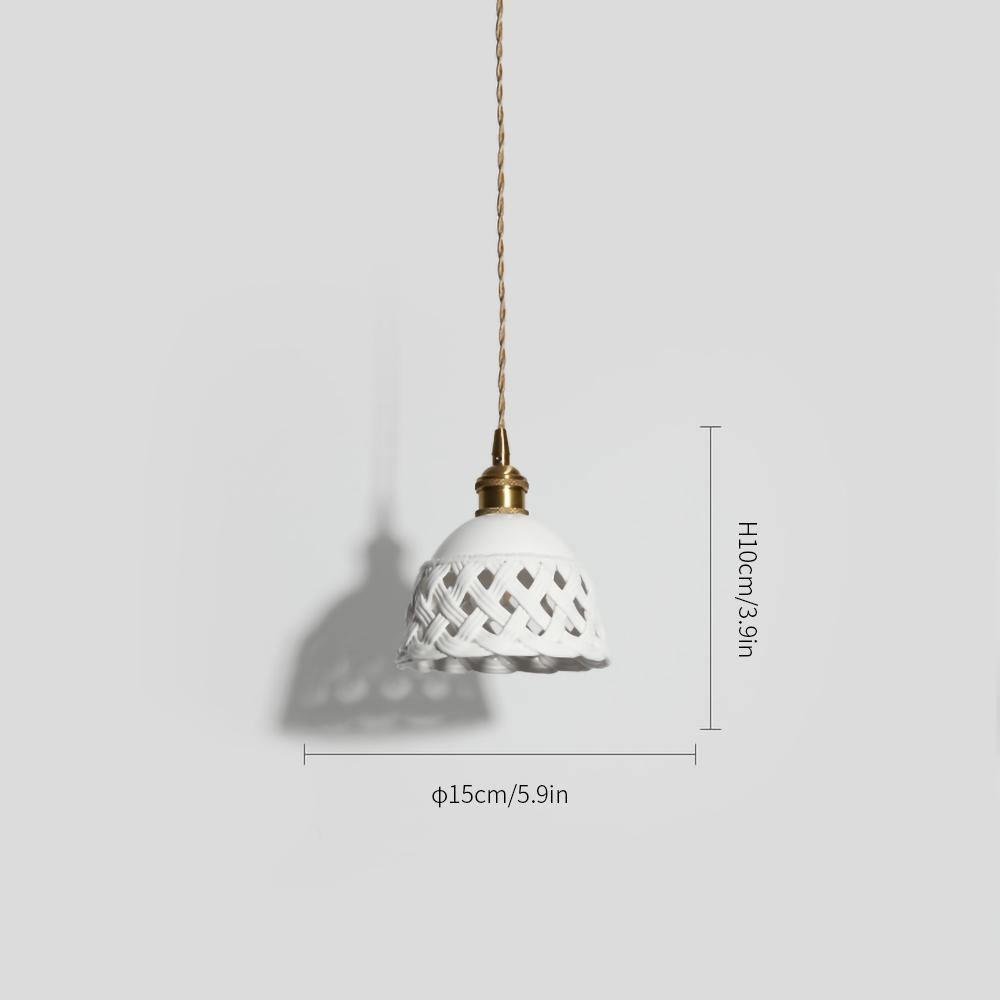 Skorter | Open work Ceramic Pendant Lamp