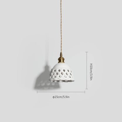 Skorter | Open work Ceramic Pendant Lamp