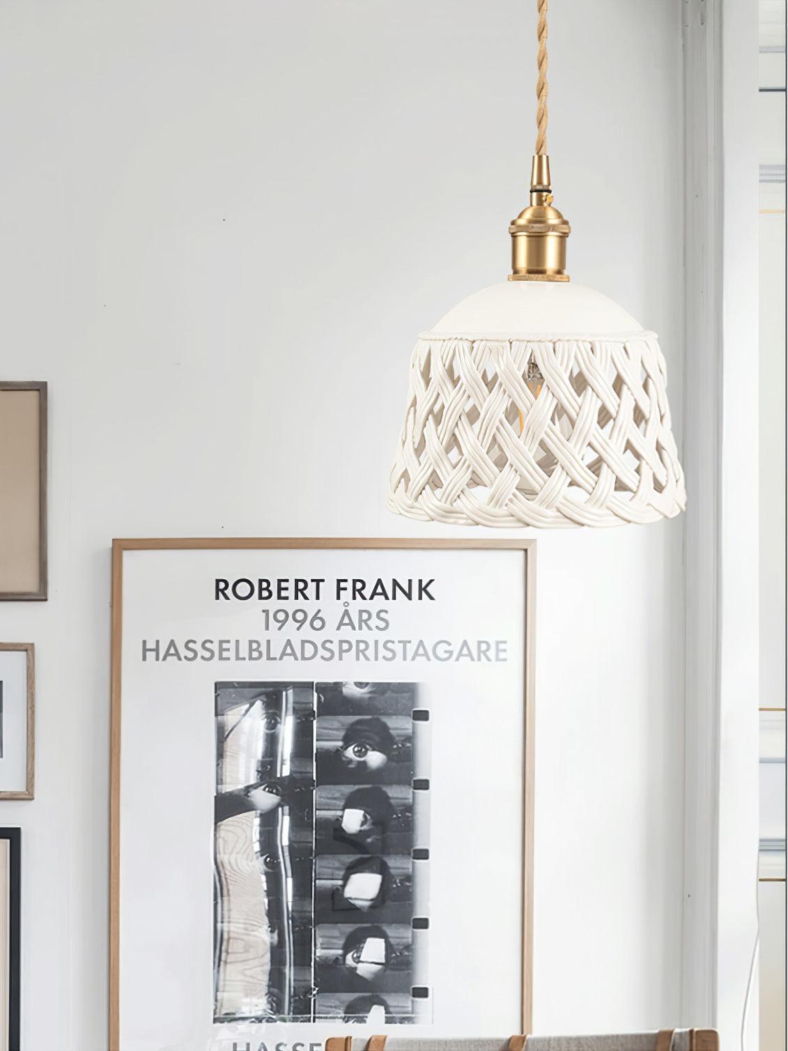 Skorter | Open work Ceramic Pendant Lamp