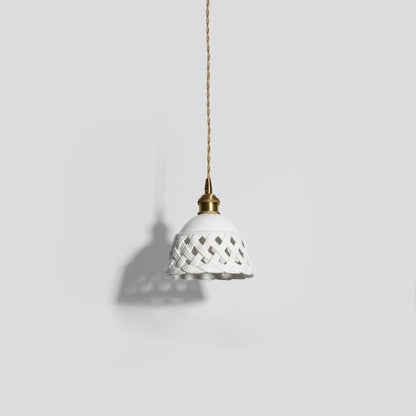 Skorter | Open work Ceramic Pendant Lamp