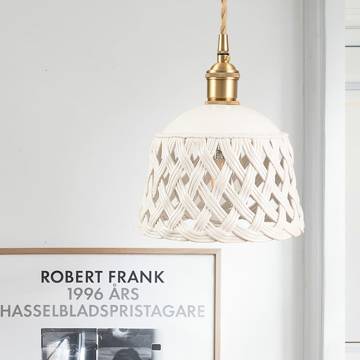 Skorter | Open work Ceramic Pendant Lamp