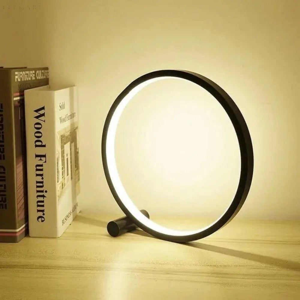 Skorter | Modern Minimalist Dimmable LED Ring Desk Lamp – Touch Control & Warm Ambient Lighting