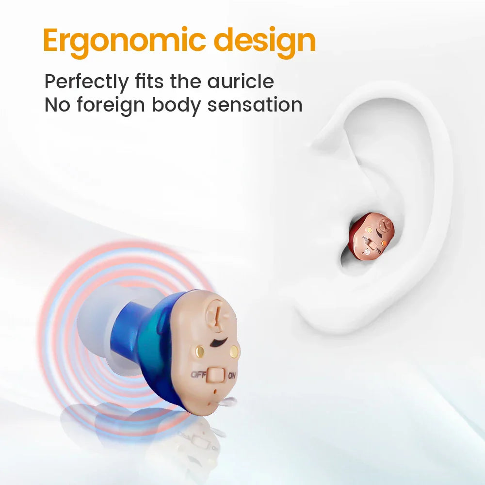 Skorter | AUDIFINE | Hearing aid for seniors | Invisible sound amplifier