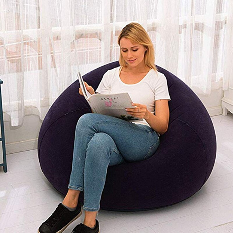 Skorter | Outdoor Large Faul Inflatable Sofa Sleeping Chair PVC Lounger Seat Beanbag Compressible Sofa Pouf Puff Sofa Tatami Living Room
