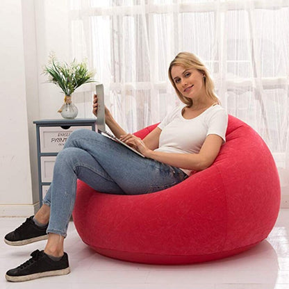 Skorter | Outdoor Large Faul Inflatable Sofa Sleeping Chair PVC Lounger Seat Beanbag Compressible Sofa Pouf Puff Sofa Tatami Living Room