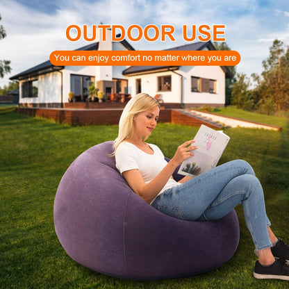 Skorter | Outdoor Large Faul Inflatable Sofa Sleeping Chair PVC Lounger Seat Beanbag Compressible Sofa Pouf Puff Sofa Tatami Living Room