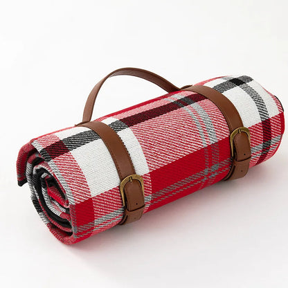 Skorter | Foldable Waterproof Plaid Picnic Blanket for Outdoor Adventures