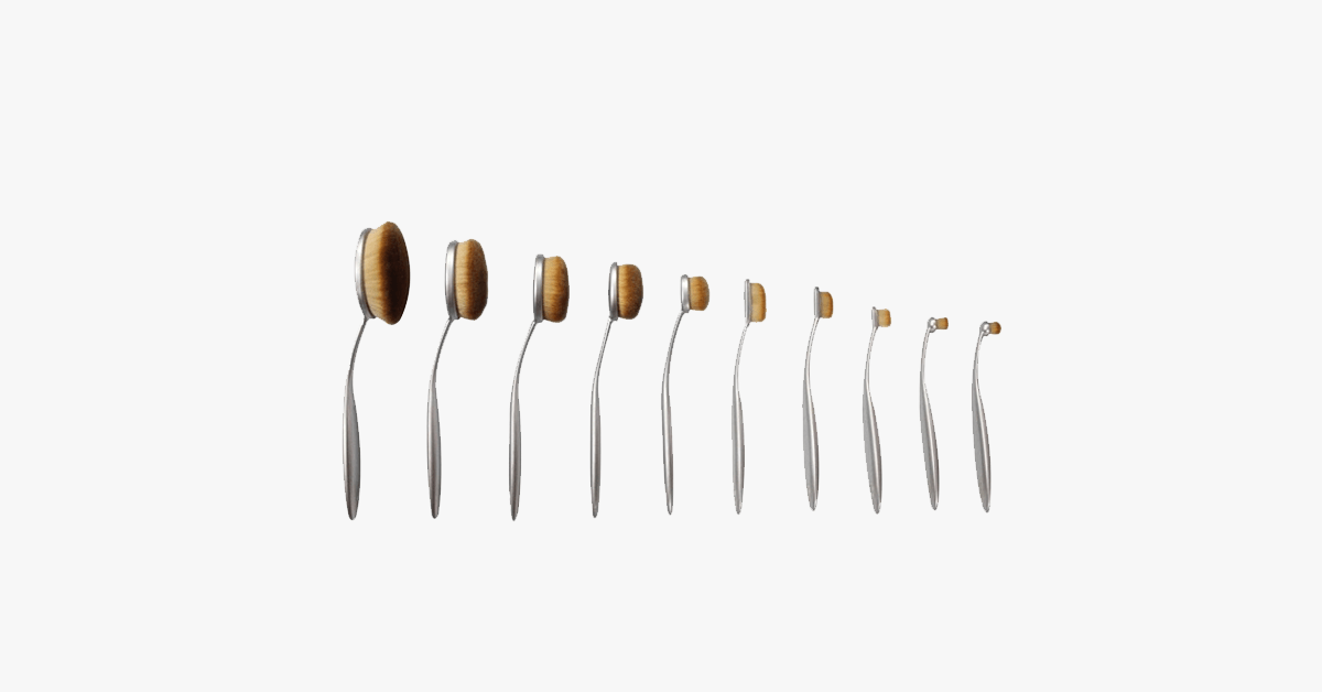 Skorter | Aphrodite 10-piece oval brush set