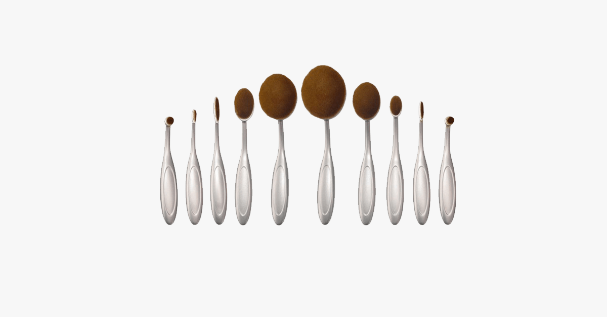 Skorter | Aphrodite 10-piece oval brush set