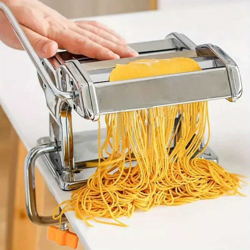 Skorter | Compact Stainless Steel Pasta Maker with 6 Adjustable Thickness Levels