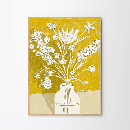 Skorter | A Yellow Bouquet Print 50Cm x 70Cm