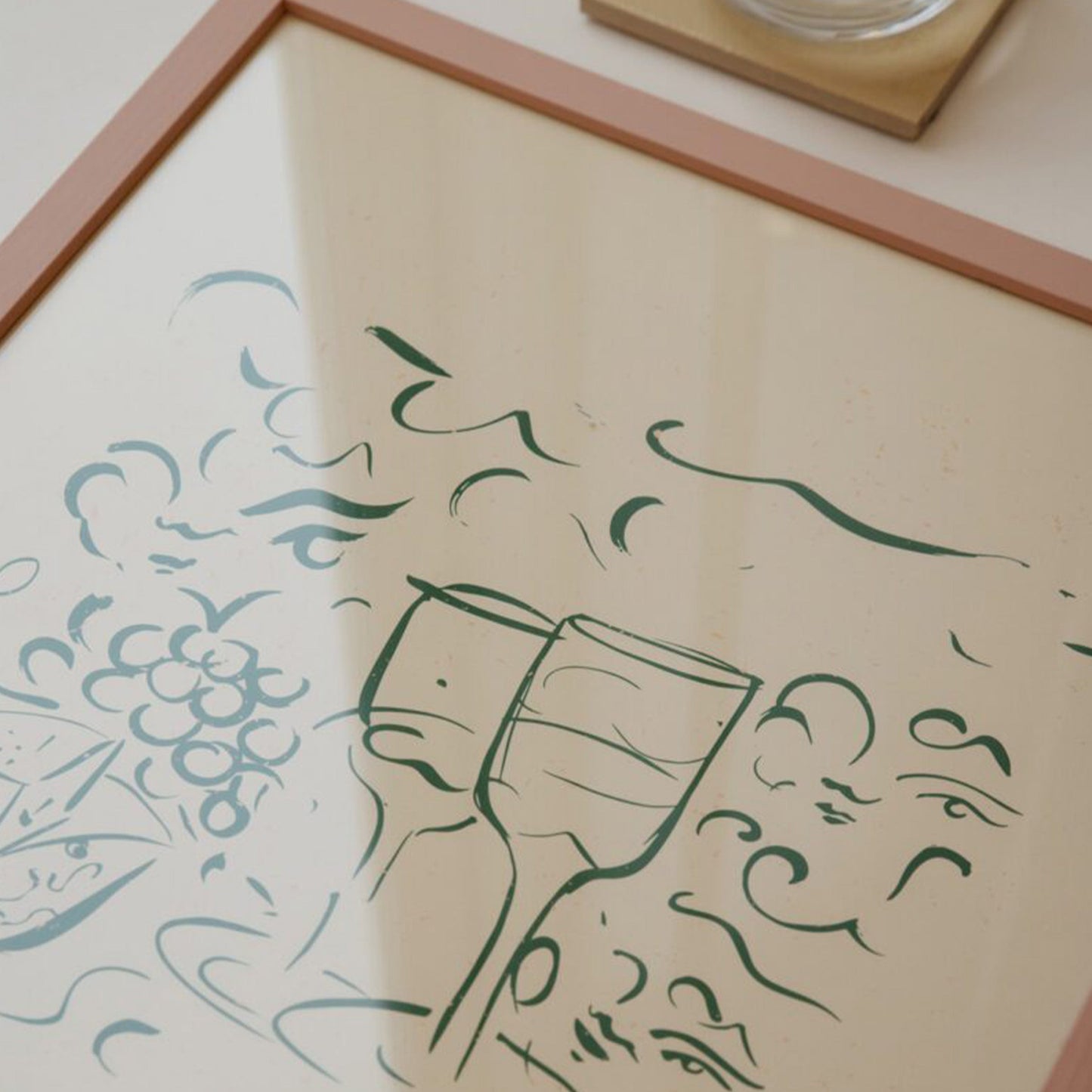 Skorter | Cheese and Wine Print 30Cm x 40Cm