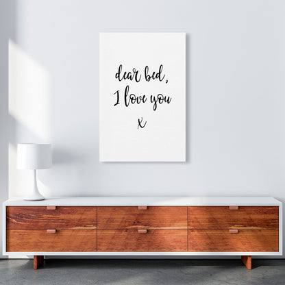 Skorter | Dear bed, I love you Framed typography wall art print