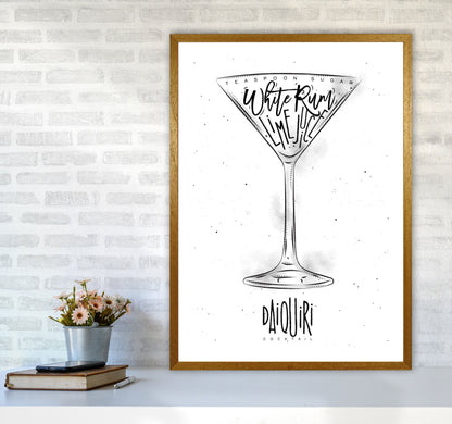 Skorter | Daiquiri Cocktail Modern Print, Framed Kitchen Wall Art