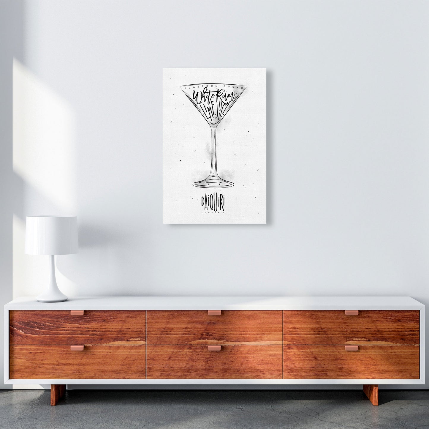 Skorter | Daiquiri Cocktail Modern Print, Framed Kitchen Wall Art