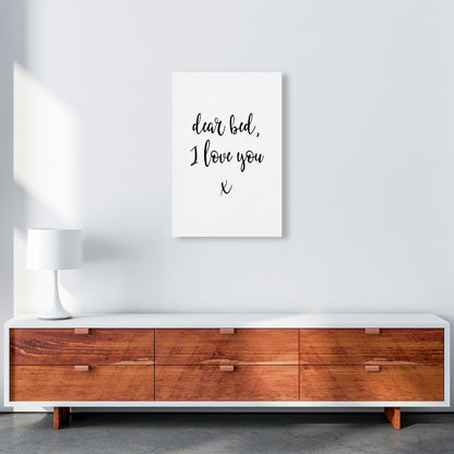Skorter | Dear bed, I love you Framed typography wall art print