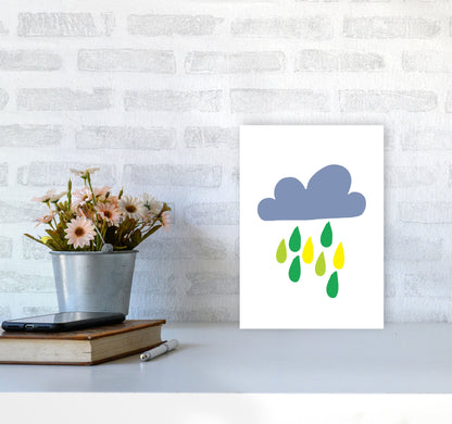 Skorter | Dark Blue Rain Cloud Soothing Print
