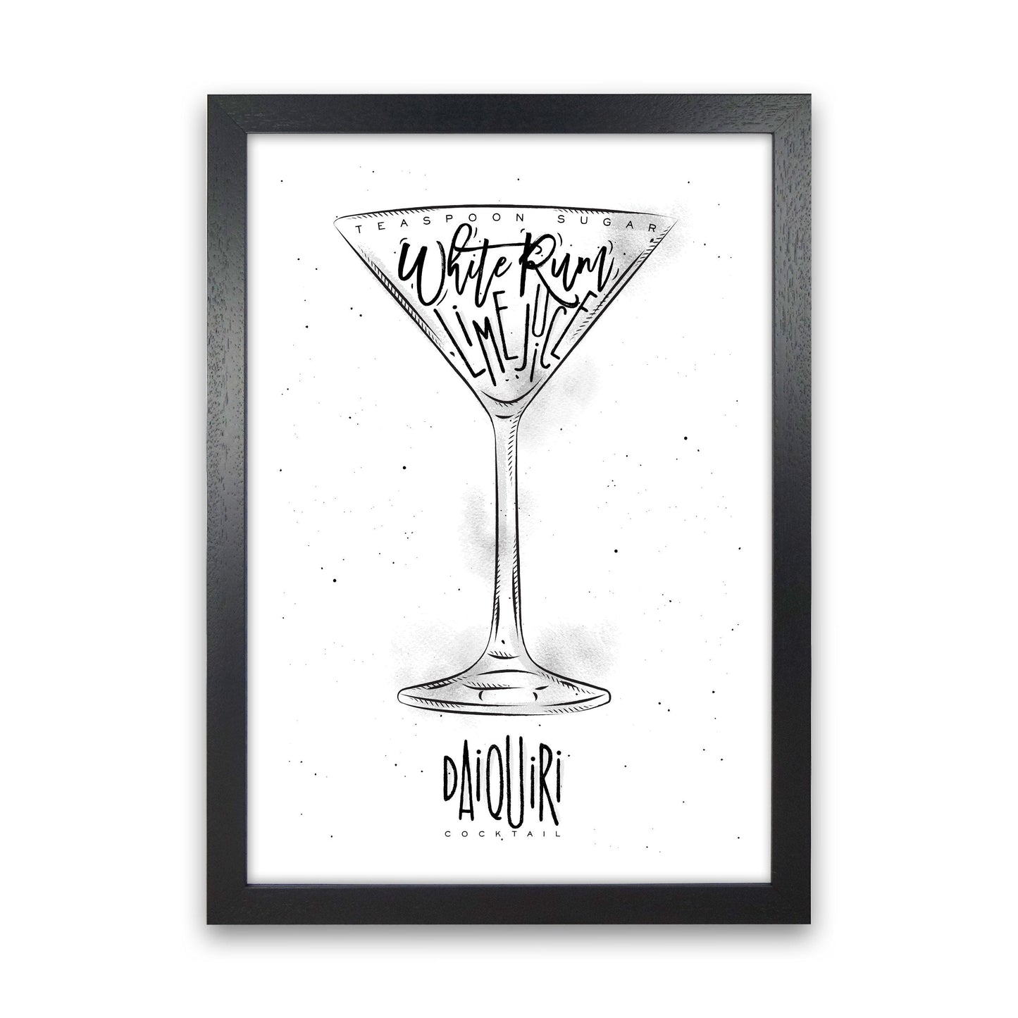 Skorter | Daiquiri Cocktail Modern Print, Framed Kitchen Wall Art