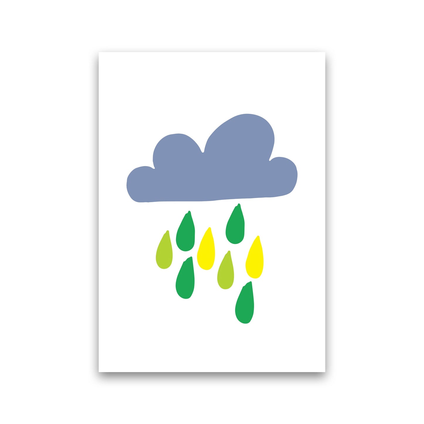Skorter | Dark Blue Rain Cloud Soothing Print