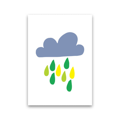 Skorter | Dark Blue Rain Cloud Soothing Print