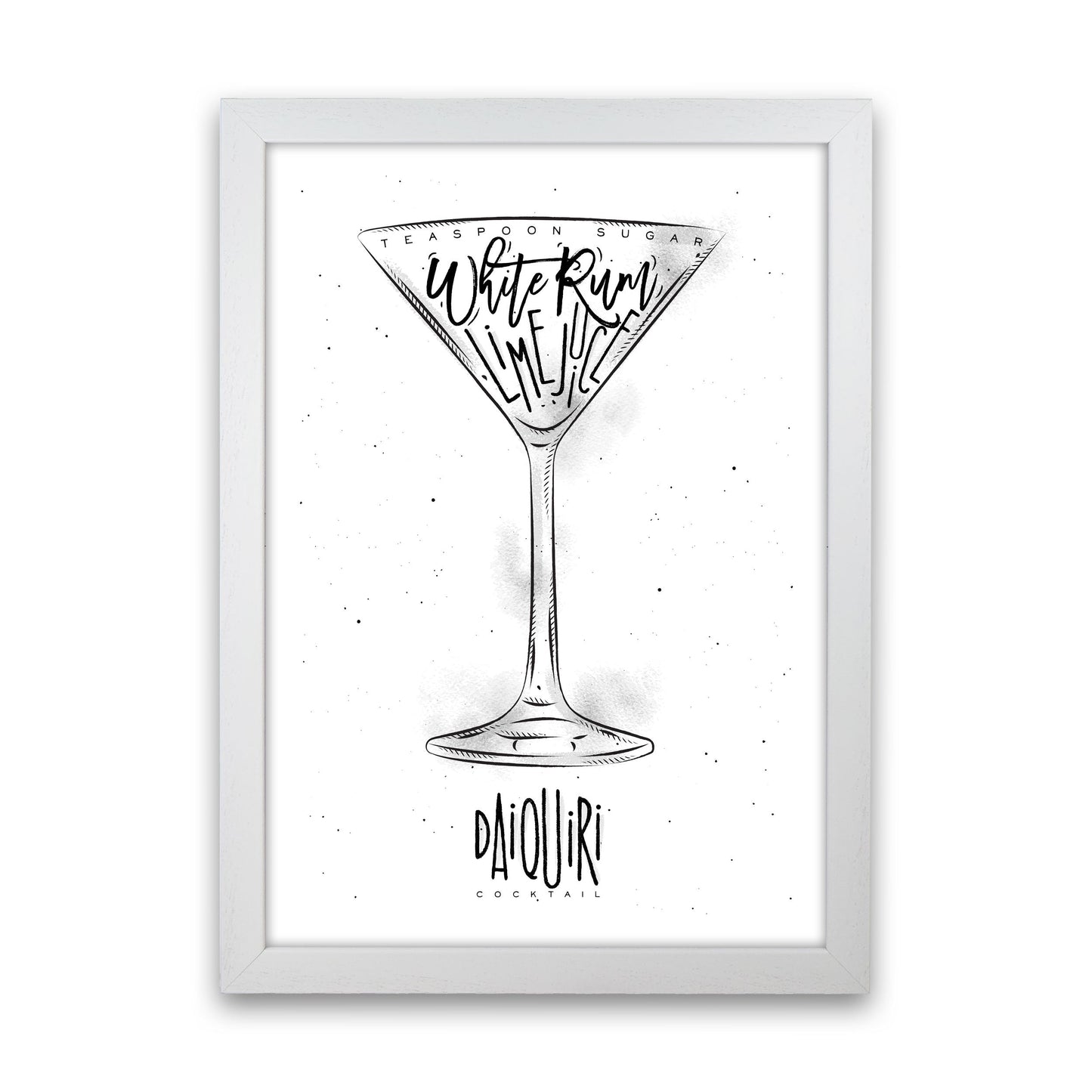 Skorter | Daiquiri Cocktail Modern Print, Framed Kitchen Wall Art