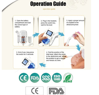 Skorter | Fetal Doppler Fetal Ultrasound Baby Heartbeat Home Detector