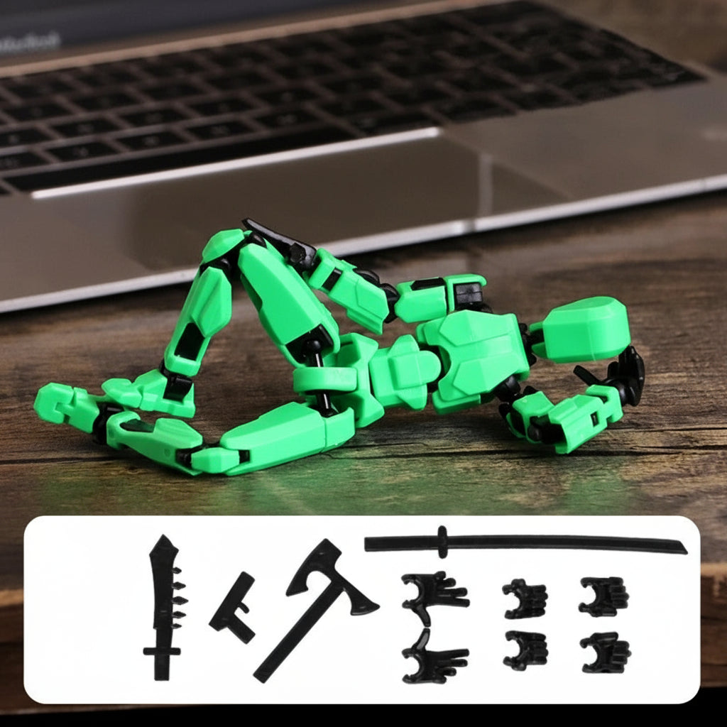 Skorter | 3D-printed mech action figure with multi-joint movement