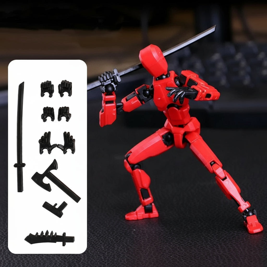 Skorter | 3D-printed mech action figure with multi-joint movement