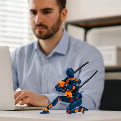 Skorter | 3D-printed mech action figure with multi-joint movement