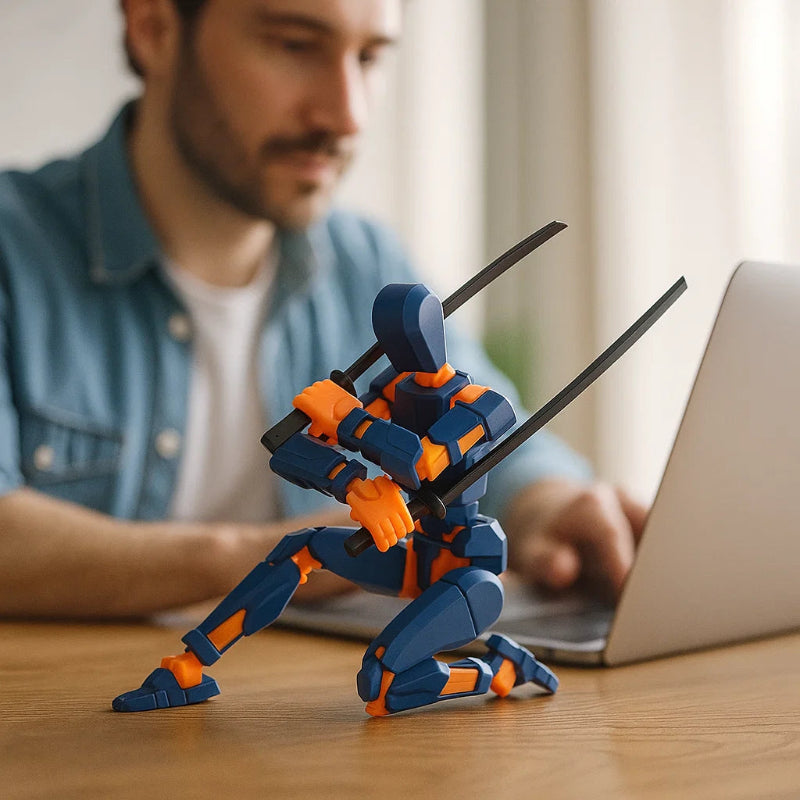 Skorter | 3D-printed mech action figure with multi-joint movement