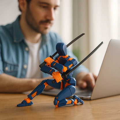 Skorter | 3D-printed mech action figure with multi-joint movement