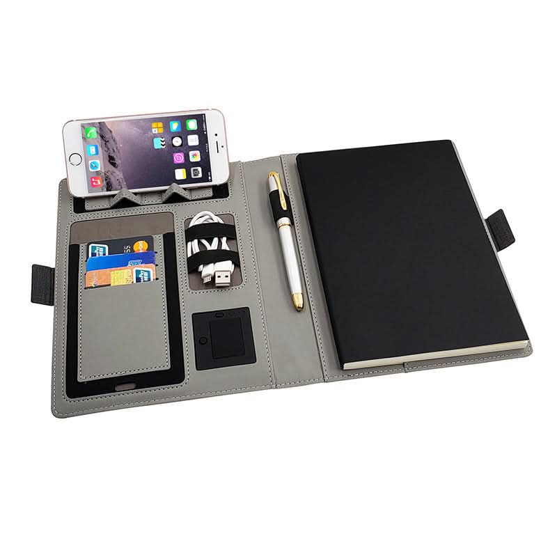 Skorter | A5 Leather Notebook with Wireless Charging Function