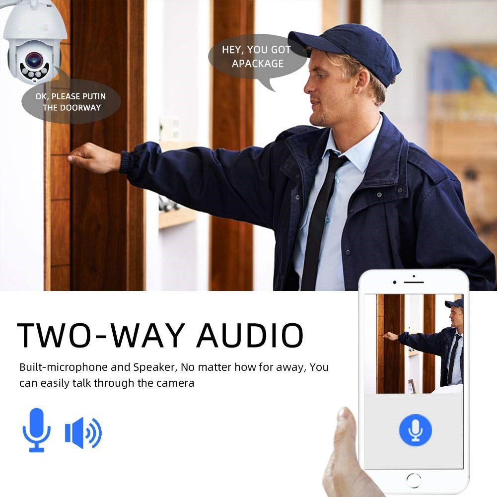 Skorter | PTZ WiFi Security Camera Includes 32GB Micro SD Card