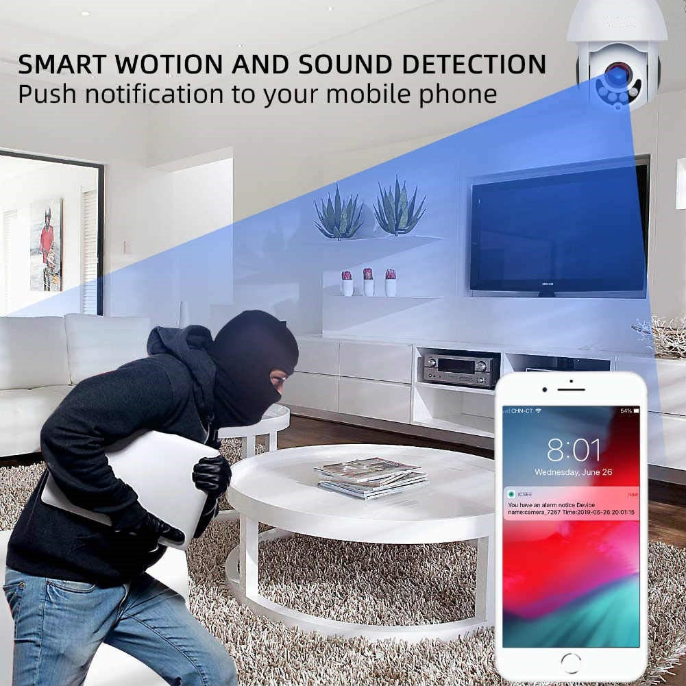 Skorter | PTZ WiFi Security Camera Includes 32GB Micro SD Card
