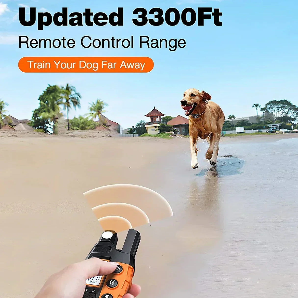 Skorter | Advanced Dog Training Collar with Remote Control – Waterproof, Rechargeable, Up to 1000m Range