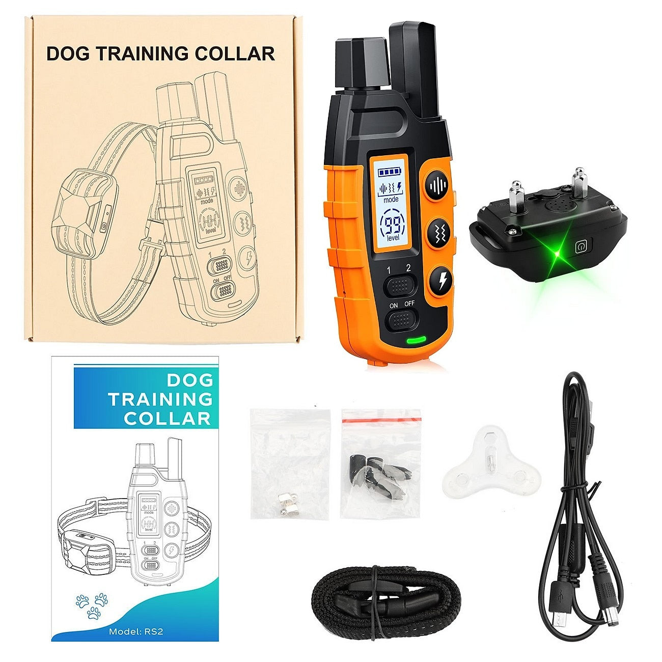 Skorter | Advanced Dog Training Collar with Remote Control – Waterproof, Rechargeable, Up to 1000m Range