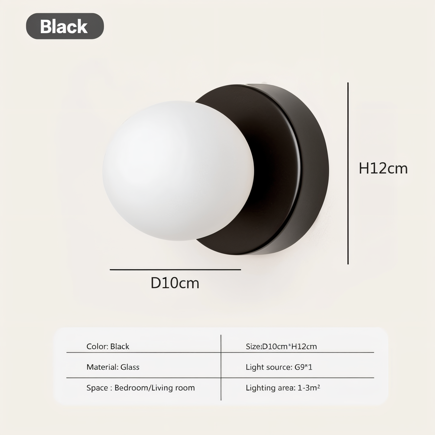Skorter | PearlPop Wall Light – White Glass Orb LED Wall Sconce for Modern Interiors