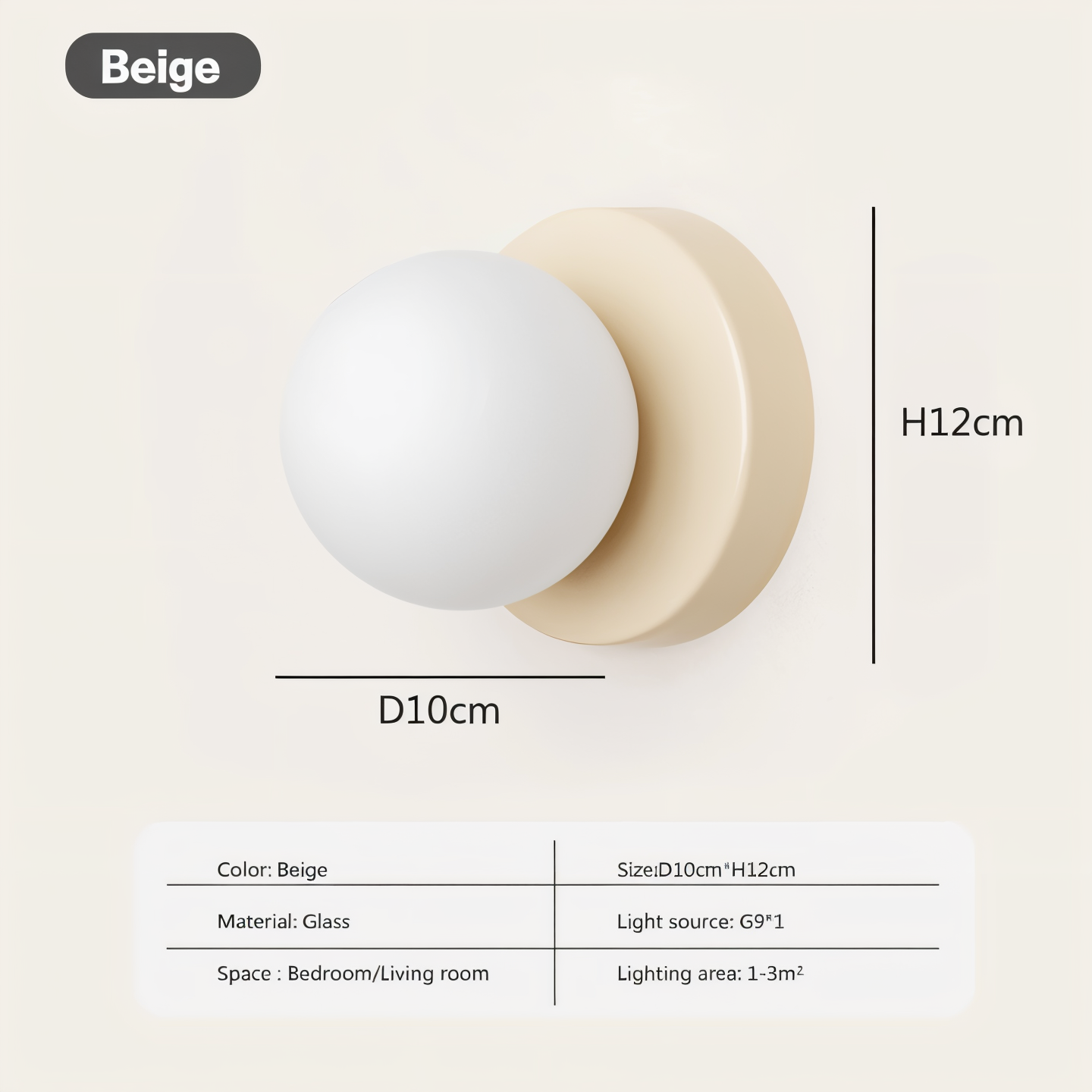 Skorter | PearlPop Wall Light – White Glass Orb LED Wall Sconce for Modern Interiors