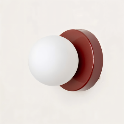Skorter | PearlPop Wall Light – White Glass Orb LED Wall Sconce for Modern Interiors