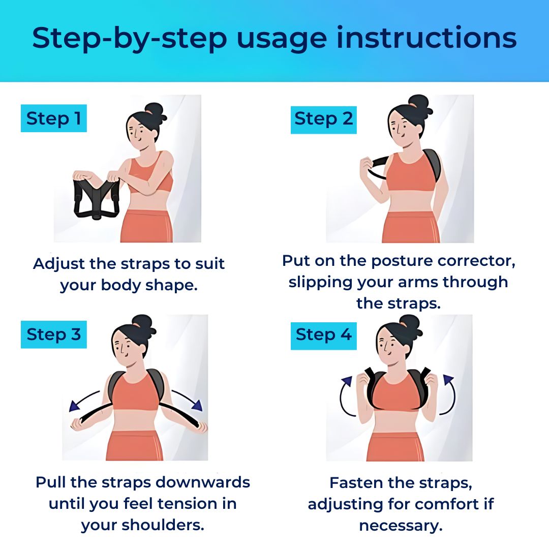 Skorter | Back Brace Posture Corrector for Chronic Pain Relief and Daily Comfort Support