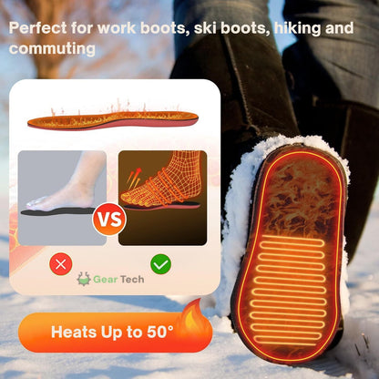 Skorter | Rechargeable Heated Insoles UK – Best Thermal Shoe Inserts for Boots, Work Boots & Everyday Winter Comfort