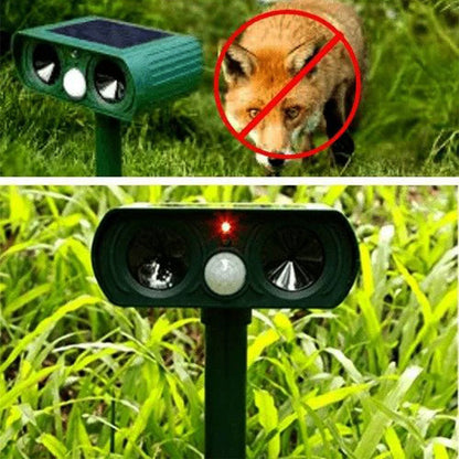 Skorter | Infrared Solar Powered Animal Pest Repeller for Deer Reptile Squirrel Deterrent to Get Rid of Mouse