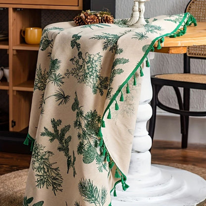 Skorter | Pine Cone Print Round Tablecloth