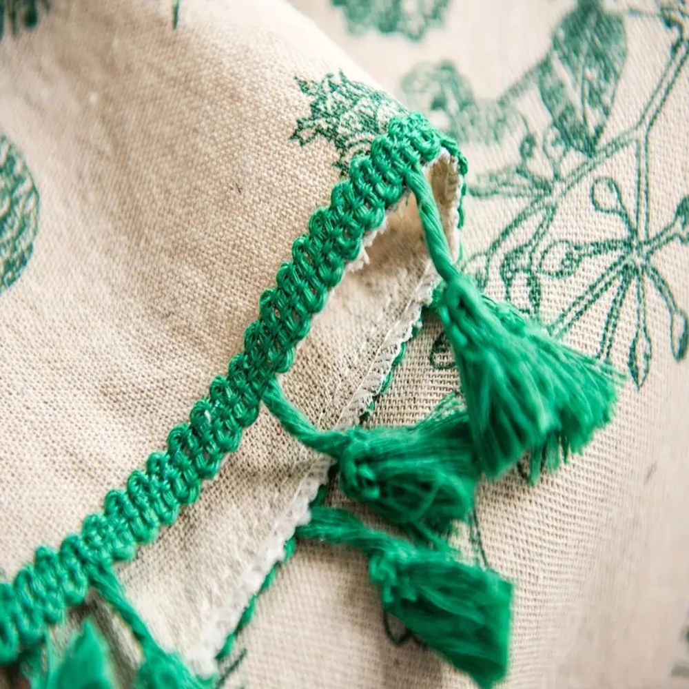 Skorter | Pine Cone Print Round Tablecloth