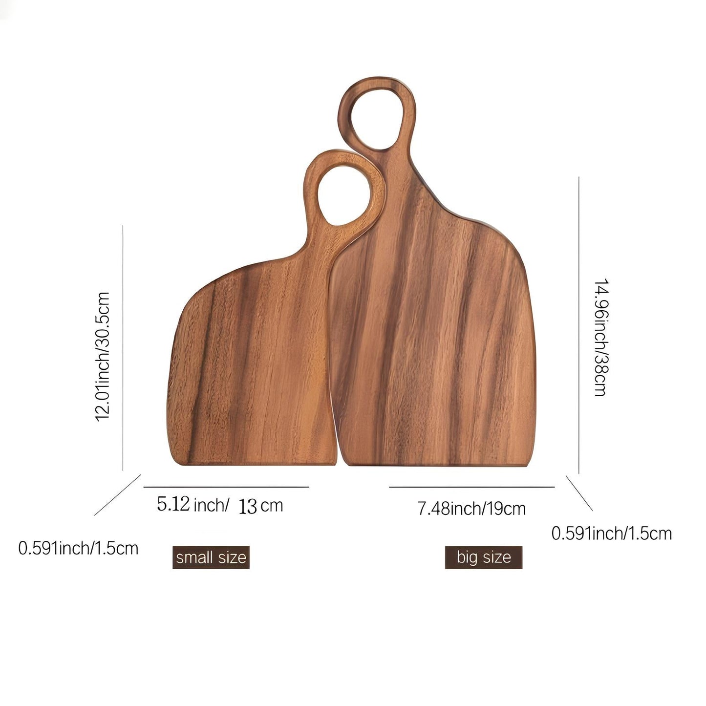 Skorter to cut in acacia wood