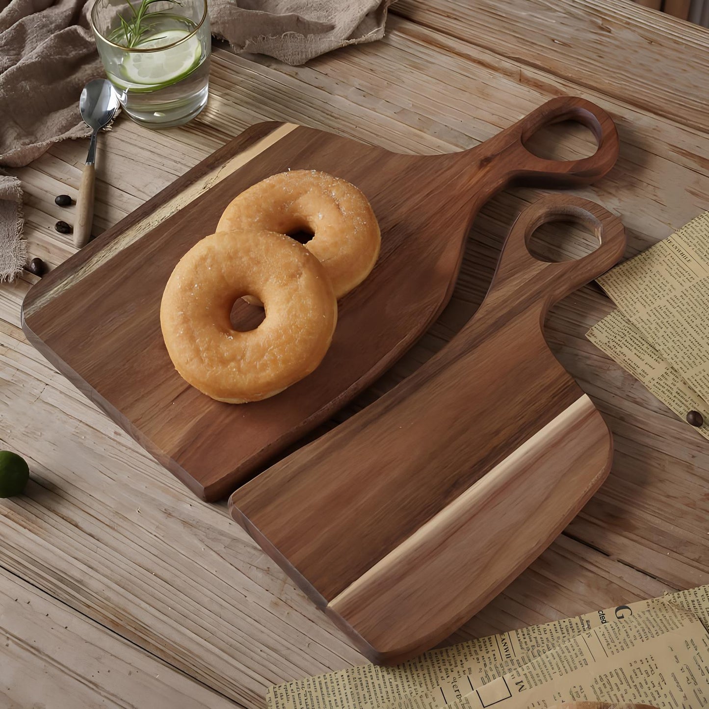 Skorter to cut in acacia wood