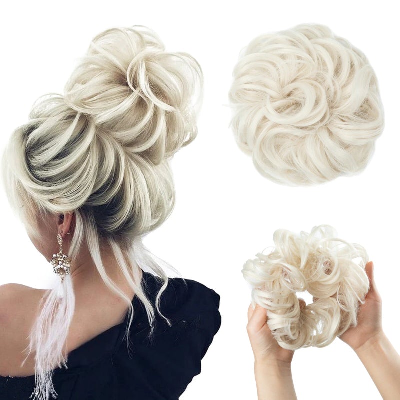 Skorter | Stylemaker Messy And Curly Elastic Hair Bun Scrunchy Hair Extensions (New)