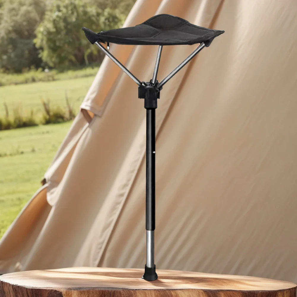 Skorter | Adjustable Aluminum Alloy Folding Camping Stool 125kg Load Bearing for Hiking Travel